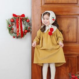 [BABYBLEE] D202114 Marvel Corduroy Girls' Dress, Toddler Dress, Winter Dress, Infant Dress, children's clothes_ Made in KOREA